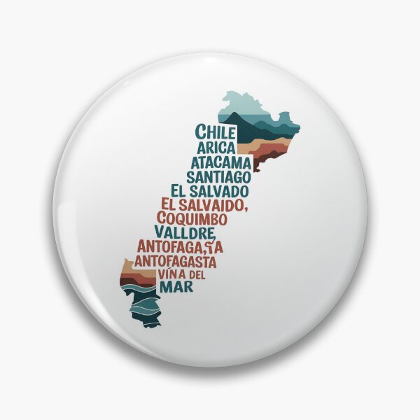 Item preview, Exploring Chile - Map(2) designed and sold by wanderenergi.
