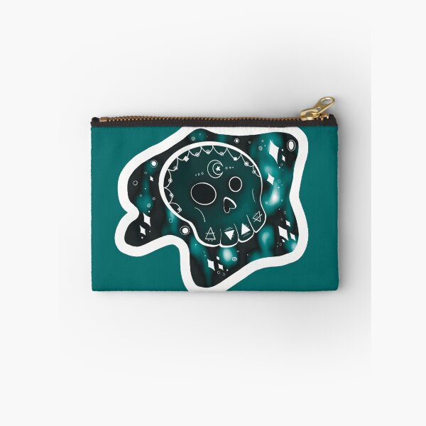 Item preview, Cosmic Sugar Skull - Teal  designed and sold by TheKosmicFlow.