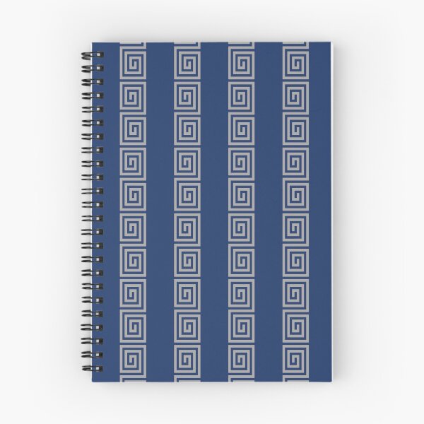 Item preview, Greek Key Stripes Blue & Gray designed and sold by tonymagnerart.