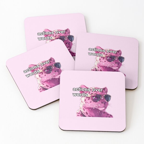 Item preview, Pink jaguar alpha female anime style meme quote  designed and sold by pinkuardesign.