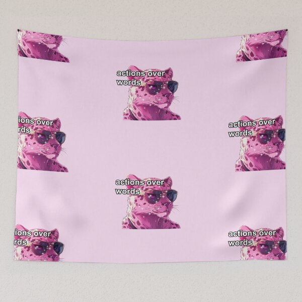 Item preview, Pink jaguar alpha female anime style meme quote  designed and sold by pinkuardesign.