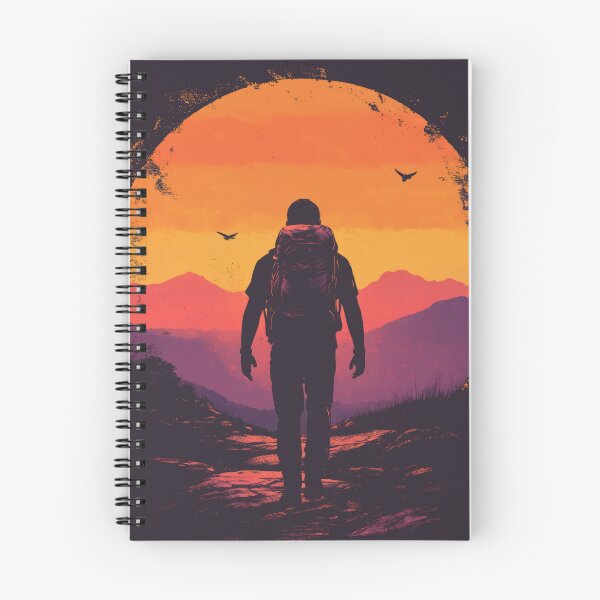 Item preview, Hiking Towards Mountains Journey to the Unknown designed and sold by harmonicllc.