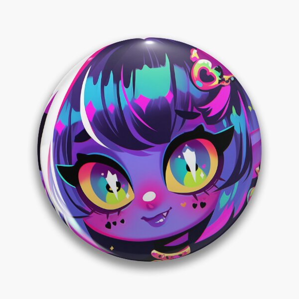 Item preview, Adorable Chibi Purple Demon Anime Girl designed and sold by bubblegoth.
