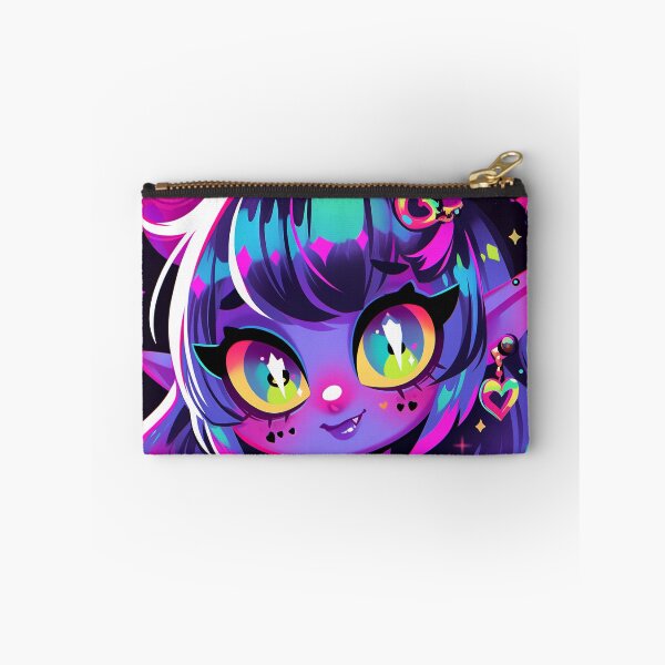 Item preview, Adorable Chibi Purple Demon Anime Girl designed and sold by bubblegoth.