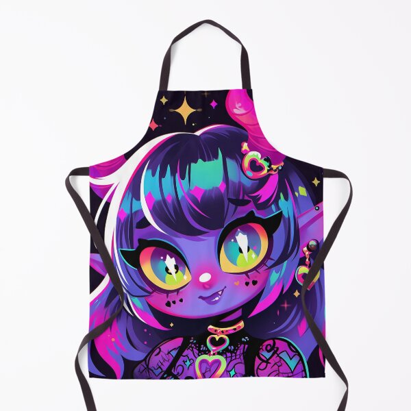 Item preview, Adorable Chibi Purple Demon Anime Girl designed and sold by bubblegoth.