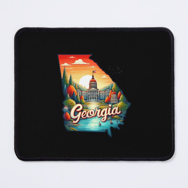 Item preview, Georgia retro travel map of United States designed and sold by CleanDecor.