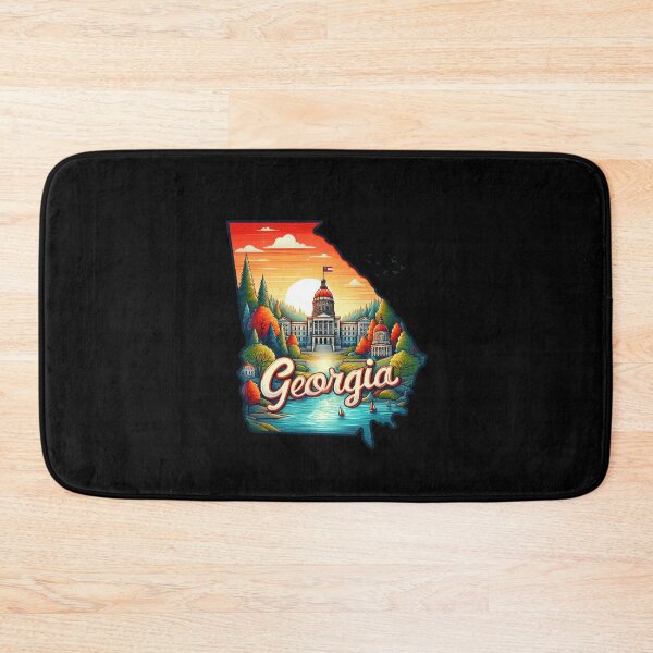 Item preview, Georgia retro travel map of United States designed and sold by CleanDecor.