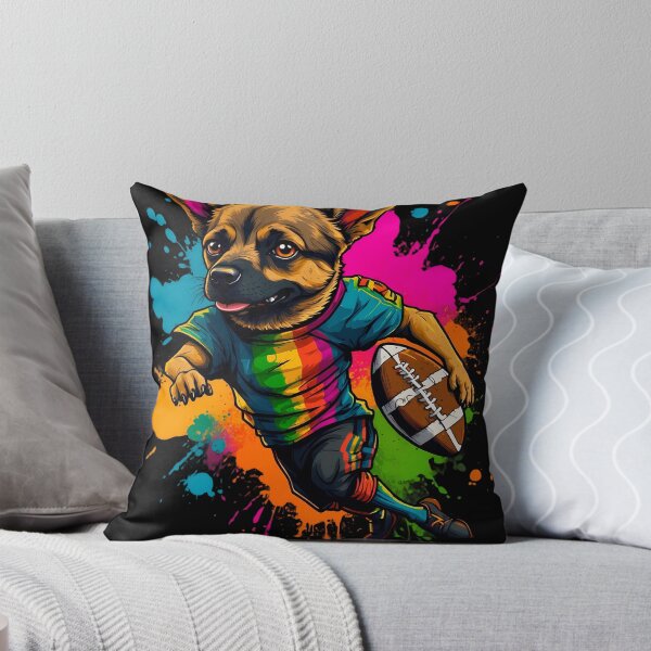 Item preview, German Sheppard dog playing american football designed and sold by Furrifico.