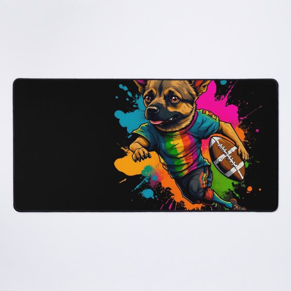 Item preview, German Sheppard dog playing american football designed and sold by Furrifico.