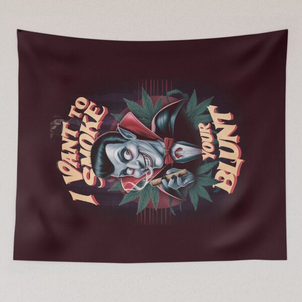 Item preview, I Vant To Smoke Your Blunt - Pot Vampire designed and sold by JLEmporium.