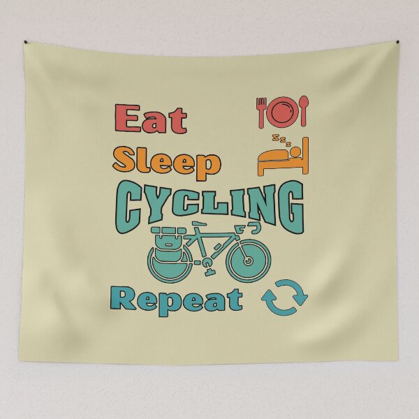 Item preview, Eat Sleep Cycling Repeat designed and sold by Guess4best.