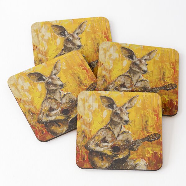 Item preview, "Outback Flamenco: Kangaroo's Serenade" designed and sold by Art-Vortex-fr.