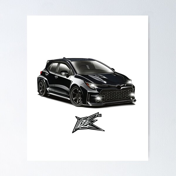Item preview, toyota gr corolla black designed and sold by NaquashM.