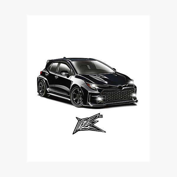 Item preview, toyota gr corolla black designed and sold by NaquashM.
