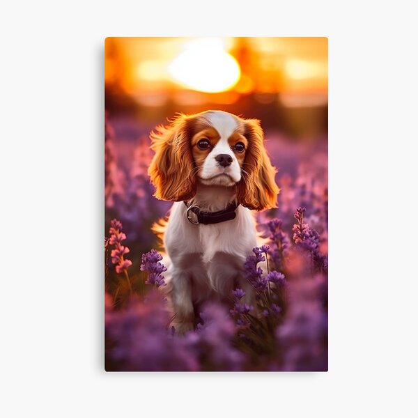 Vista previa del artículo con la obra «Serenidad al atardecer en un campo de lavanda», diseñado y vendido por Cute-Cuddles.