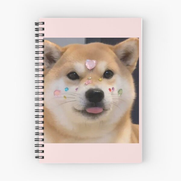 Item preview, Cutesy shiba Ino with stickers on face designed and sold by Ratcatdoggg.