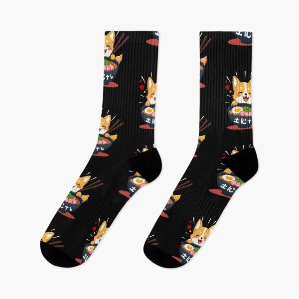 Item preview, Corgi Eating Ramen Kawaii Noodles designed and sold by ArtFromBeyond.