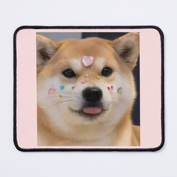 Item preview, Cutesy shiba Ino with stickers on face designed and sold by Ratcatdoggg.