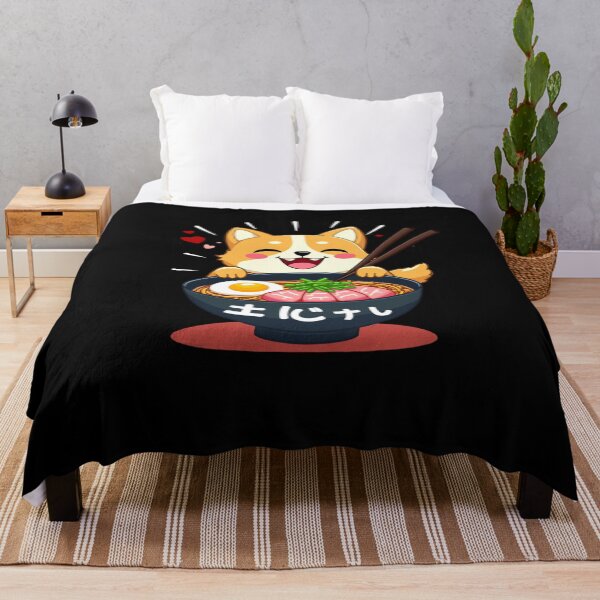 Item preview, Corgi Eating Ramen Kawaii Noodles designed and sold by ArtFromBeyond.