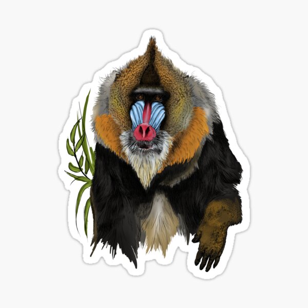 Vista previa del artículo con la obra «mandril», diseñado y vendido por sibosssr.
