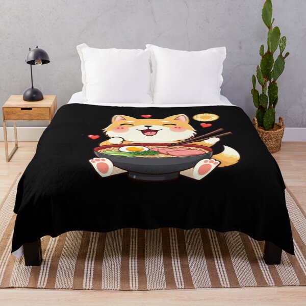 Item preview, Corgi Eating Ramen Kawaii Noodles designed and sold by ArtFromBeyond.