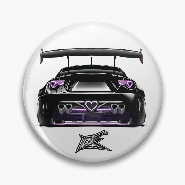 Item preview, toyota gt86 brZ heart car black  designed and sold by NaquashM.