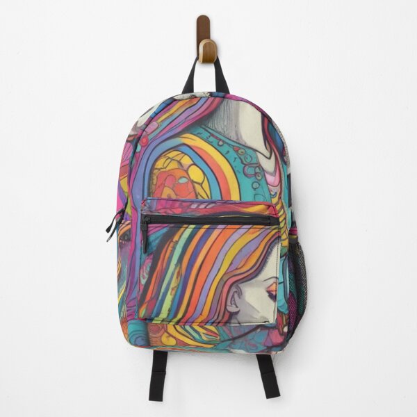 Item preview, woman with anteater, psychedelic, futuristic, hallucinated, crazy, colourful, designed and sold by diulid.