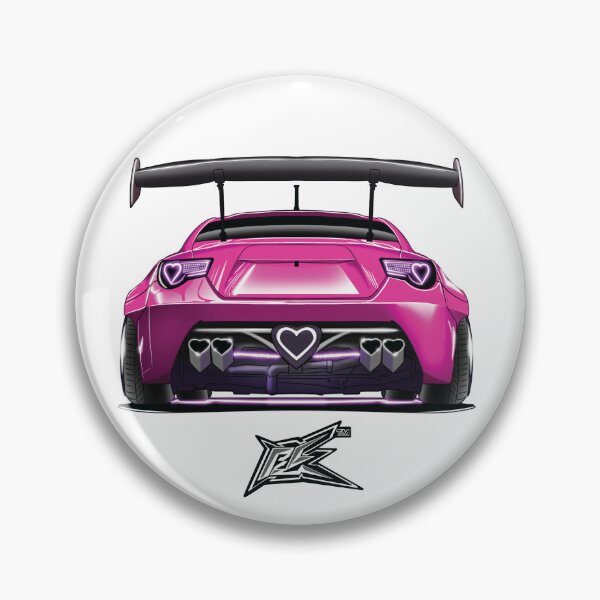 Item preview, toyota gt86 brZ heart car dark pink designed and sold by NaquashM.