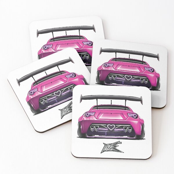 Item preview, toyota gt86 brZ heart car dark pink designed and sold by NaquashM.