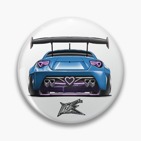 Item preview, toyota gt86 brZ heart car blue  designed and sold by NaquashM.