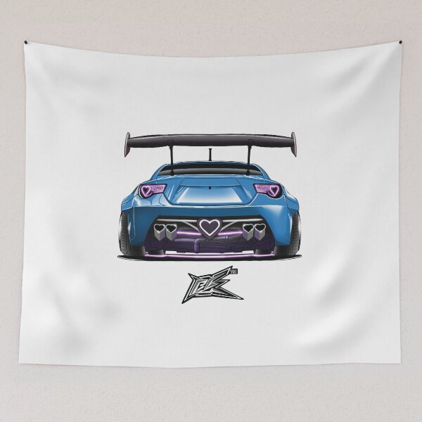 Item preview, toyota gt86 brZ heart car blue  designed and sold by NaquashM.