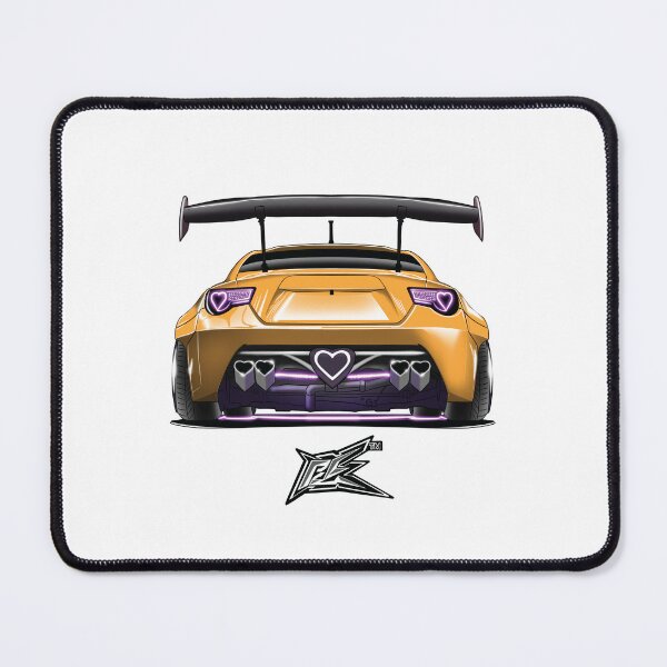 Item preview, toyota gt86 brZ heart car yellow  designed and sold by NaquashM.