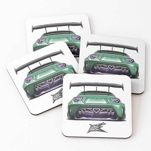 Item preview, toyota gt86 brZ heart car green  designed and sold by NaquashM.