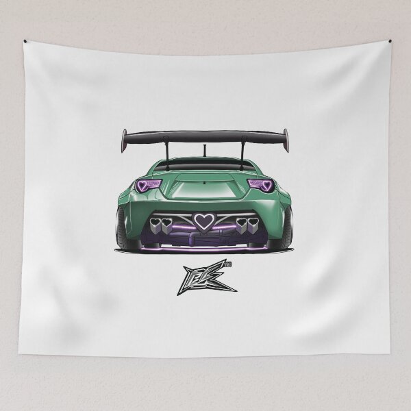 Item preview, toyota gt86 brZ heart car green  designed and sold by NaquashM.