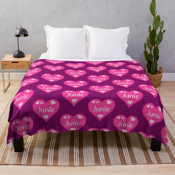 Item preview, Junie Name Pink Heart designed and sold by Jeallan Designs.