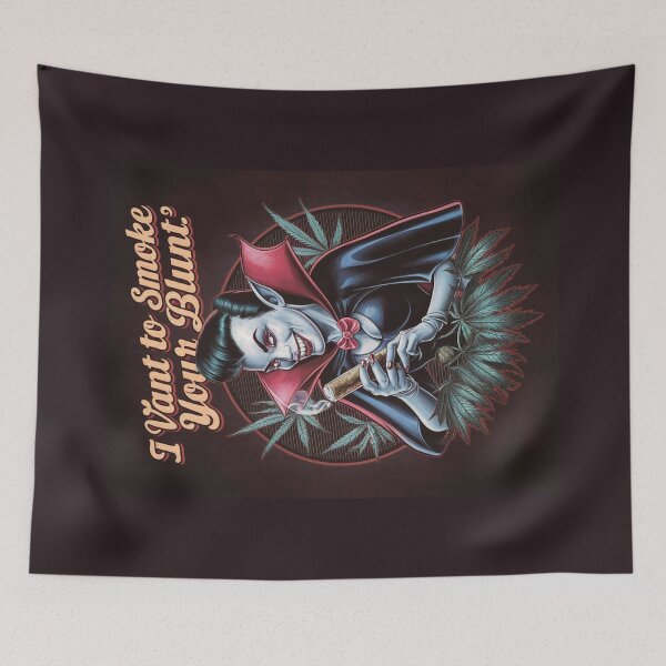 Item preview, I Vant To Smoke Your Blunt - Female Vampire designed and sold by JLEmporium.