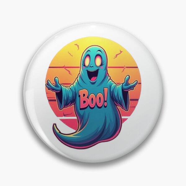 Artikelvorschau, Nostalgischer und gruseliger Geist, boo! entworfen und verkauft von JonysCreativeDesigns.