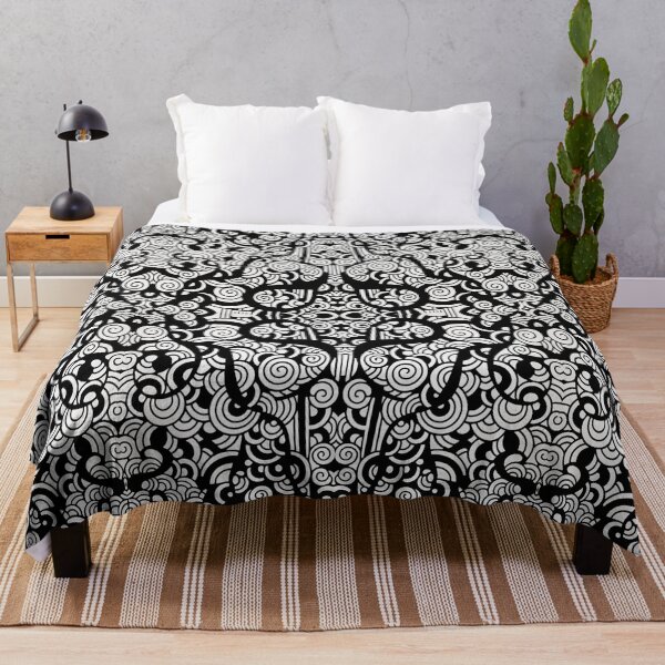 Item preview, Balck and white fantasy pattern designed and sold by AmuraLumina.