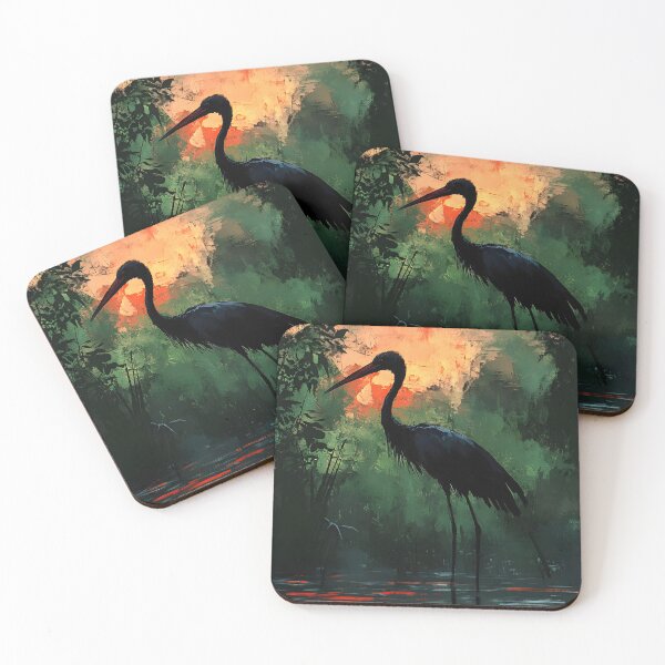 Item preview, Dark Stork in the Swamp designed and sold by HappyStickBike.