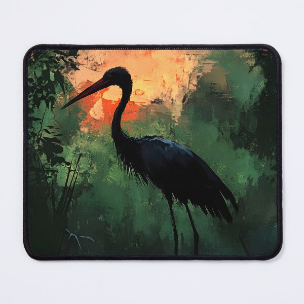 Item preview, Dark Stork in the Swamp designed and sold by HappyStickBike.