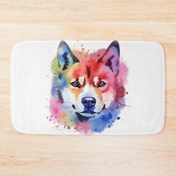 Item preview, Akita | Colorful Watercolor Design #11 designed and sold by MatsurexDesigns.