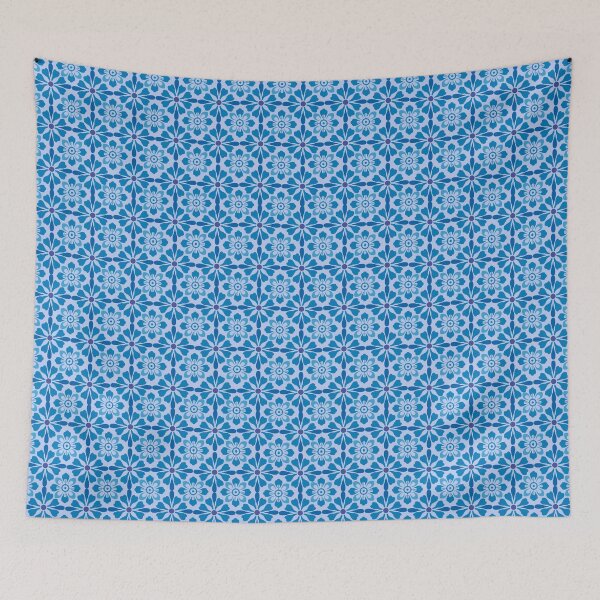 Item preview, Traditional ikat seamless pattern on Light blue background designed and sold by SeamlessHub4289.