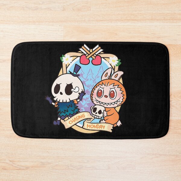 Item preview, Labubu Monsters chasing monday sticker designed and sold by retrippy.