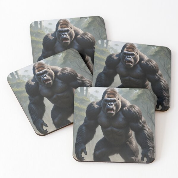 Item preview, Gorilla Standing Tall Ready for Battle designed and sold by pmah26.