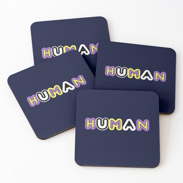 Item preview, HUMAN non-binary pride enby LGBTQ+ positivity queer joy trans designed and sold by incurablehippie.