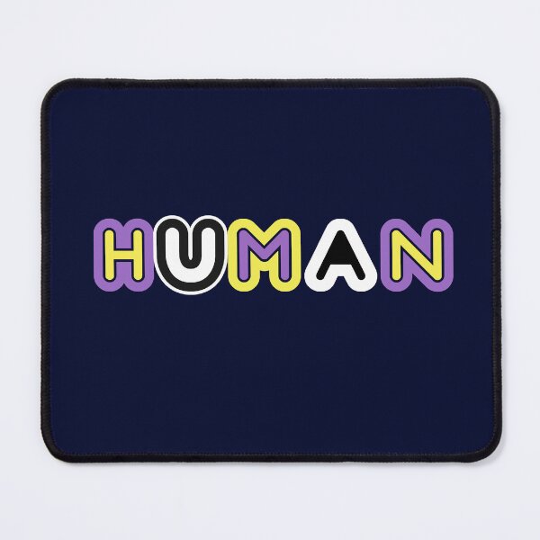 Item preview, HUMAN non-binary pride enby LGBTQ+ positivity queer joy trans designed and sold by incurablehippie.