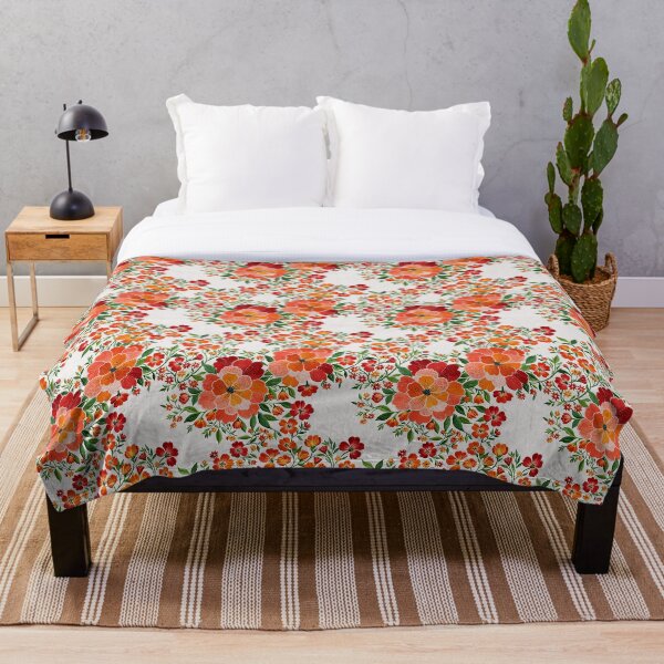 Item preview, Flores naranjas sobre fondo blanco designed and sold by FlowerMeFlorals.