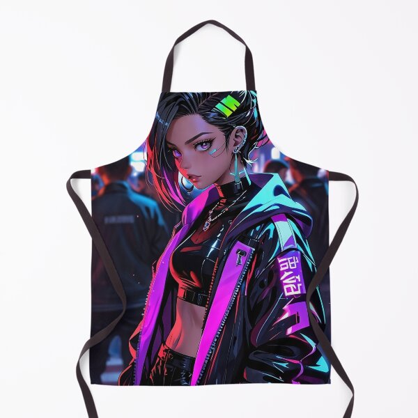 Item preview, Anime Posters Cyberpunk Street Rebel Girl Portrait Canvas Metal Print Poster Art Board designed and sold by RecortShirt.