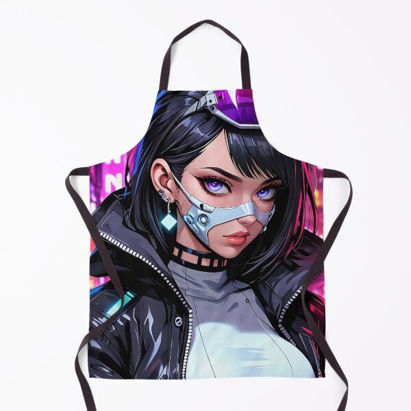 Item preview, Anime Posters Cyberpunk Street Rebel Anime Girl Portrait Canvas Metal Print Poster Art Board designed and sold by RecortShirt.