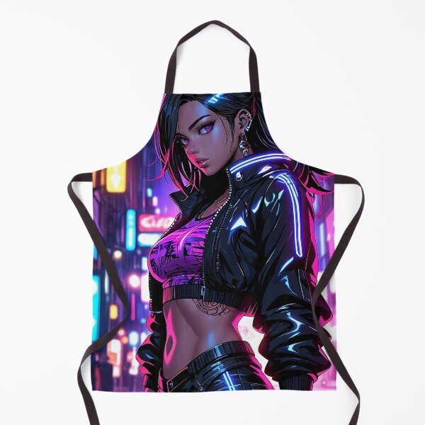 Item preview, Anime Posters Cyberpunk Street Rebel Anime Girl Portrait Canvas Metal Print Poster Art Board designed and sold by RecortShirt.
